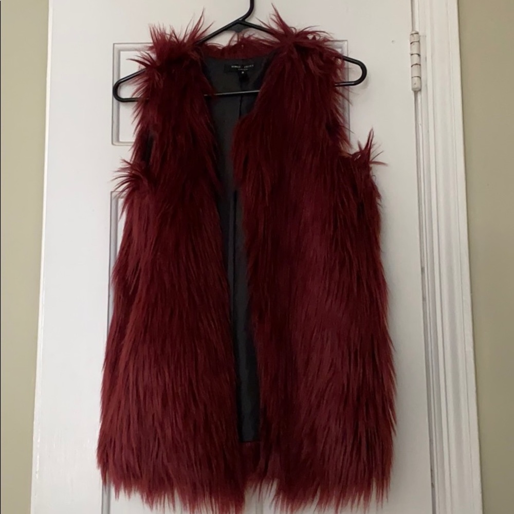 Faux fur vest